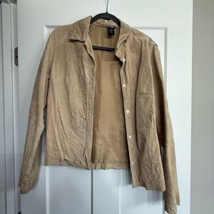 Moda International Tan Leather Jacket
